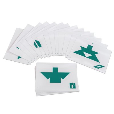 Betzold Vzorové karty pre tangram, 48 predlôh