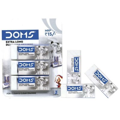 Doms Guma biela XL Dust Free, 3 ks
