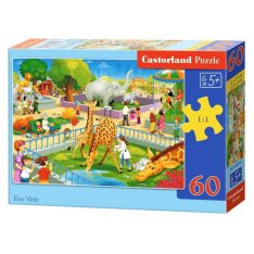 Castorland Puzzle Návšteva ZOO, 60 dielikov