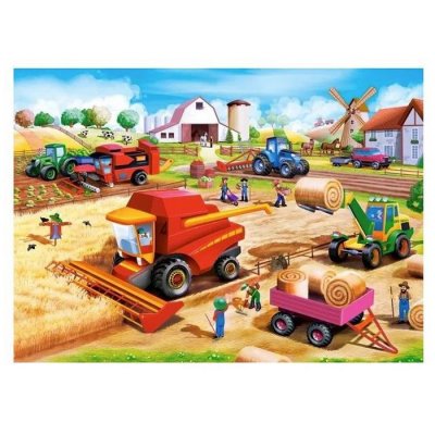 Castorland Puzzle Práce na farme, 60 dielikov