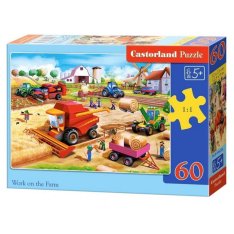 Castorland Puzzle Práce na farme, 60 dielikov