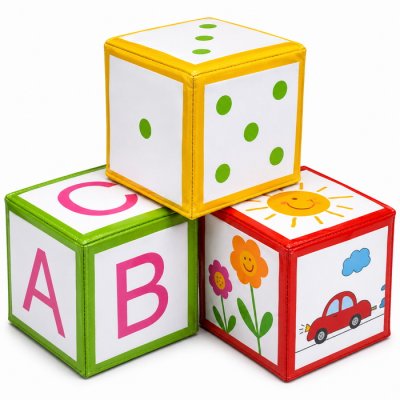 Eduplay Hracie kocky s vreckami, 4 ks