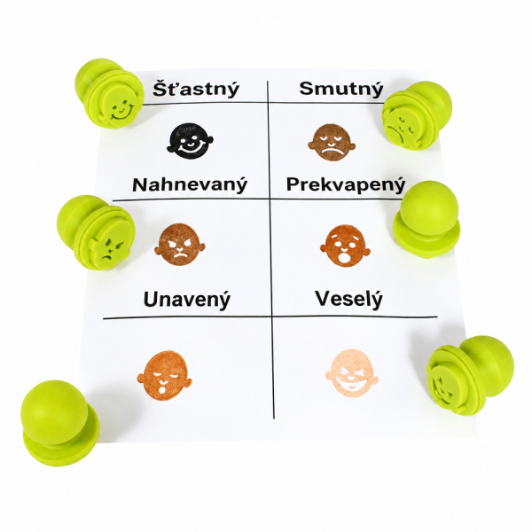 Eduplay Sada pečiatok Emócie, 12 ks