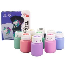 ROSA Farby na textil PASTEL 9x20ml