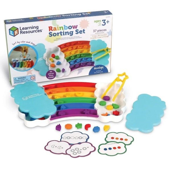Learning Resources Sada na triedenie Dúha, 37 ks