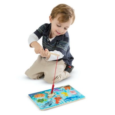 Melissa & Doug - Drevený magnetický rybolov, 10 ks