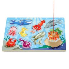 Melissa & Doug - Drevený magnetický rybolov, 10 ks