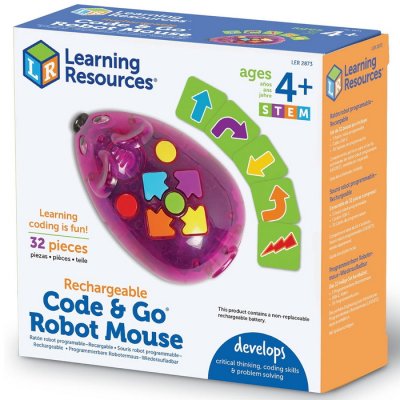 Learning Resources Kódovanie - Robotická myška Code & Go (USB)