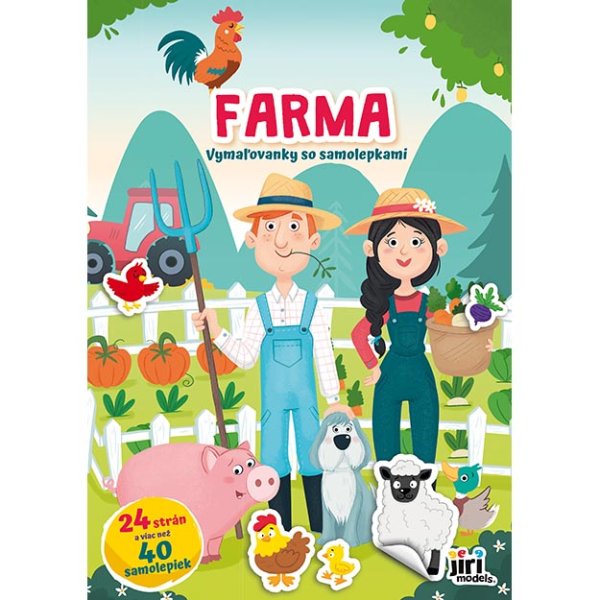 Vymaľovanka so samolepkami Farma