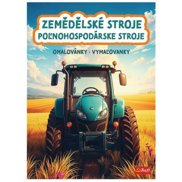 Trefl Vymaľovanky Poľnohospodárske stroje, 24 strán