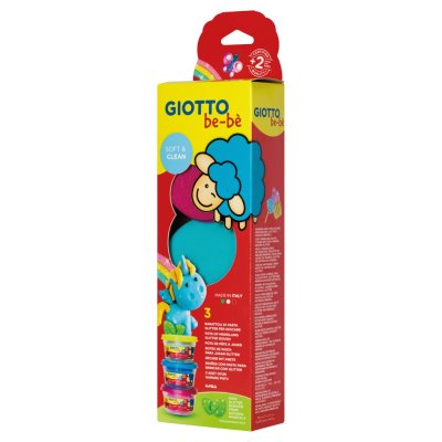 Giotto Be-Be Mäkká modelovacia hmota s trblietkami, 3 x 100 g