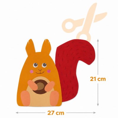 HABA Prvé vystrihovanie - Veveričky