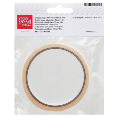 Knorr Obojstranná lepiaca páska transparentná, 15 mm x 10 m